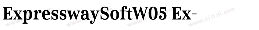 ExpresswaySoftW05 Ex字体转换